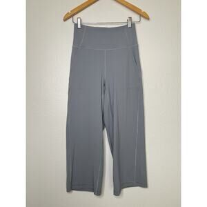 Lululemon Grey Align Wide Leg Crop Pants Size 6